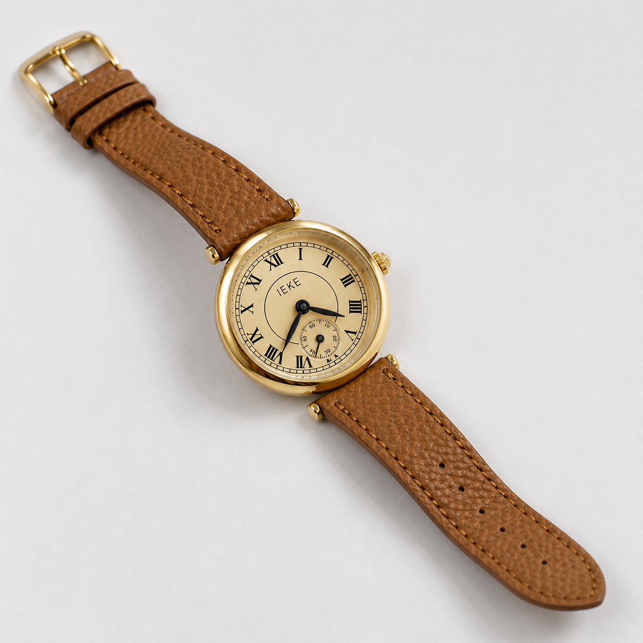 Classic Roman Numeral Leather Strap Luxury Watch Jovera Joyce