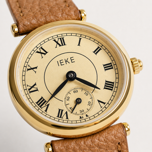 Classic Roman Numeral Leather Strap Luxury Watch Jovera Joyce