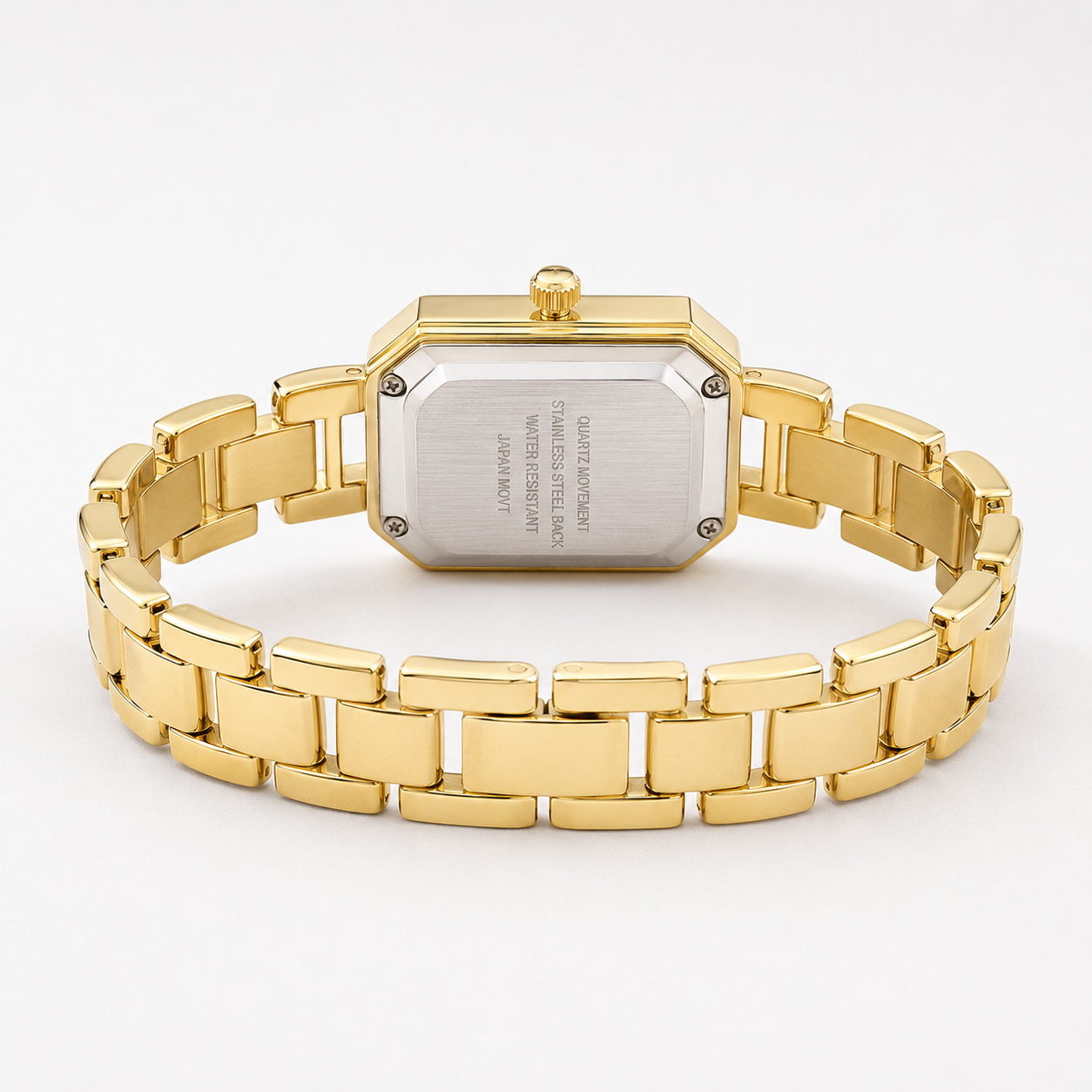 Elegant Crystal Bezel Square Dial Women’s Bracelet Watch Jovera Joyce