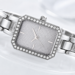 Elegant Crystal Bezel Square Dial Women’s Bracelet Watch Jovera Joyce
