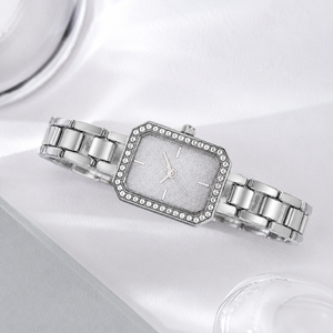 Elegant Crystal Bezel Square Dial Women’s Bracelet Watch Jovera Joyce