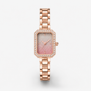 Elegant Crystal Bezel Square Dial Women’s Bracelet Watch Jovera Joyce