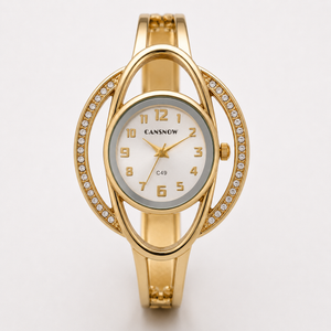 Luxury Crystal Orbit Cuff Women’s Bracelet Watch Jovera Joyce