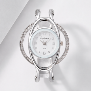 Luxury Crystal Orbit Cuff Women’s Bracelet Watch Jovera Joyce