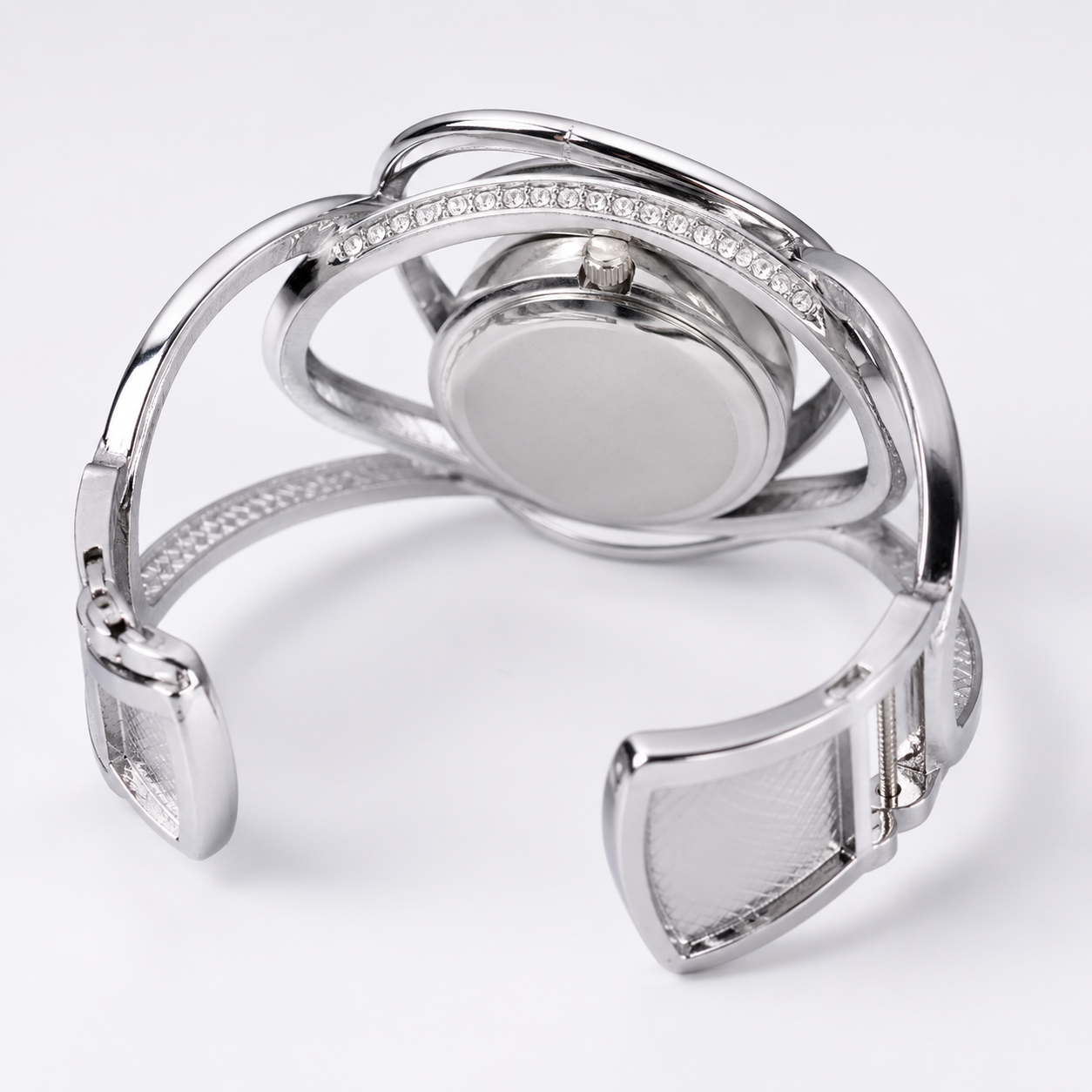 Luxury Crystal Orbit Cuff Women’s Bracelet Watch Jovera Joyce