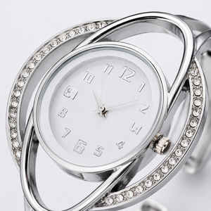Luxury Crystal Orbit Cuff Women’s Bracelet Watch Jovera Joyce