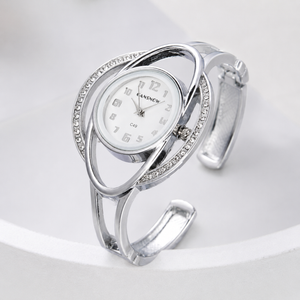 Luxury Crystal Orbit Cuff Women’s Bracelet Watch Jovera Joyce