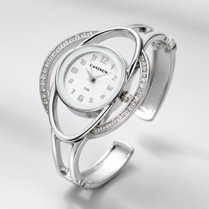 Luxury Crystal Orbit Cuff Women’s Bracelet Watch Jovera Joyce