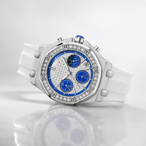 Luxury Crystal Bezel Multi-Dial  Women's Wristwatch Jovera Joyce