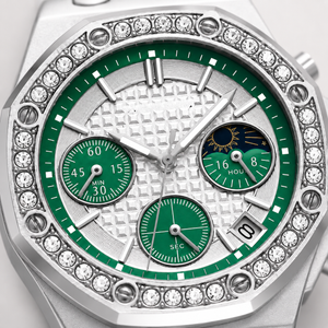 Luxury Crystal Bezel Multi-Dial  Women's Wristwatch Jovera Joyce