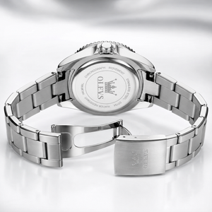 OLEVS Luxury Women’s Quartz Watch with Crystal Bezel. Jovera Joyce