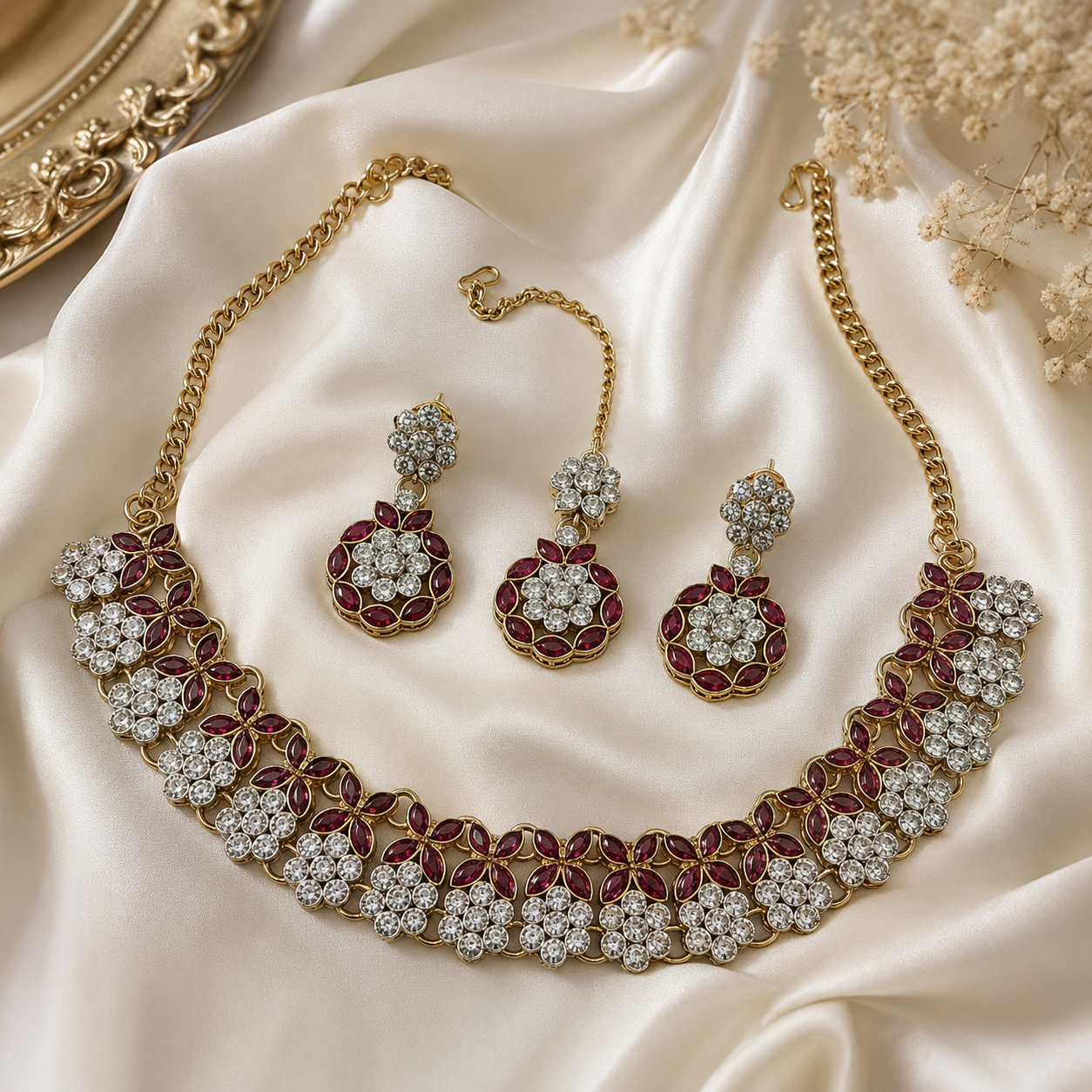 The Rouge Florentine Choker Parure by Jovera Joyce Jovera Joyce