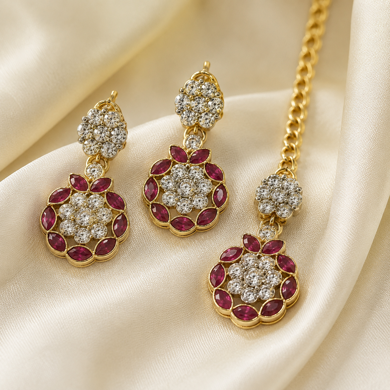 The Rouge Florentine Choker Parure by Jovera Joyce Jovera Joyce