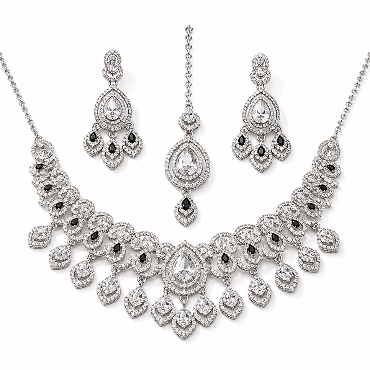 The Noire Lumière Teardrop Parure by Jovera Joyce Jovera Joyce