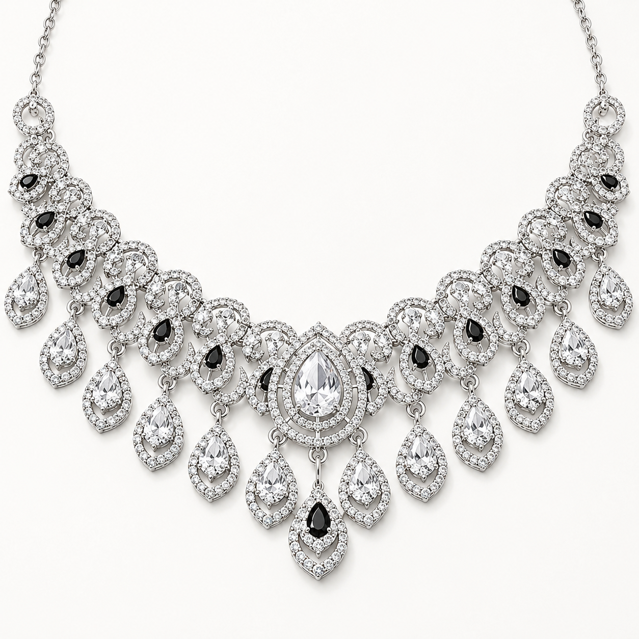 The Noire Lumière Teardrop Parure by Jovera Joyce Jovera Joyce