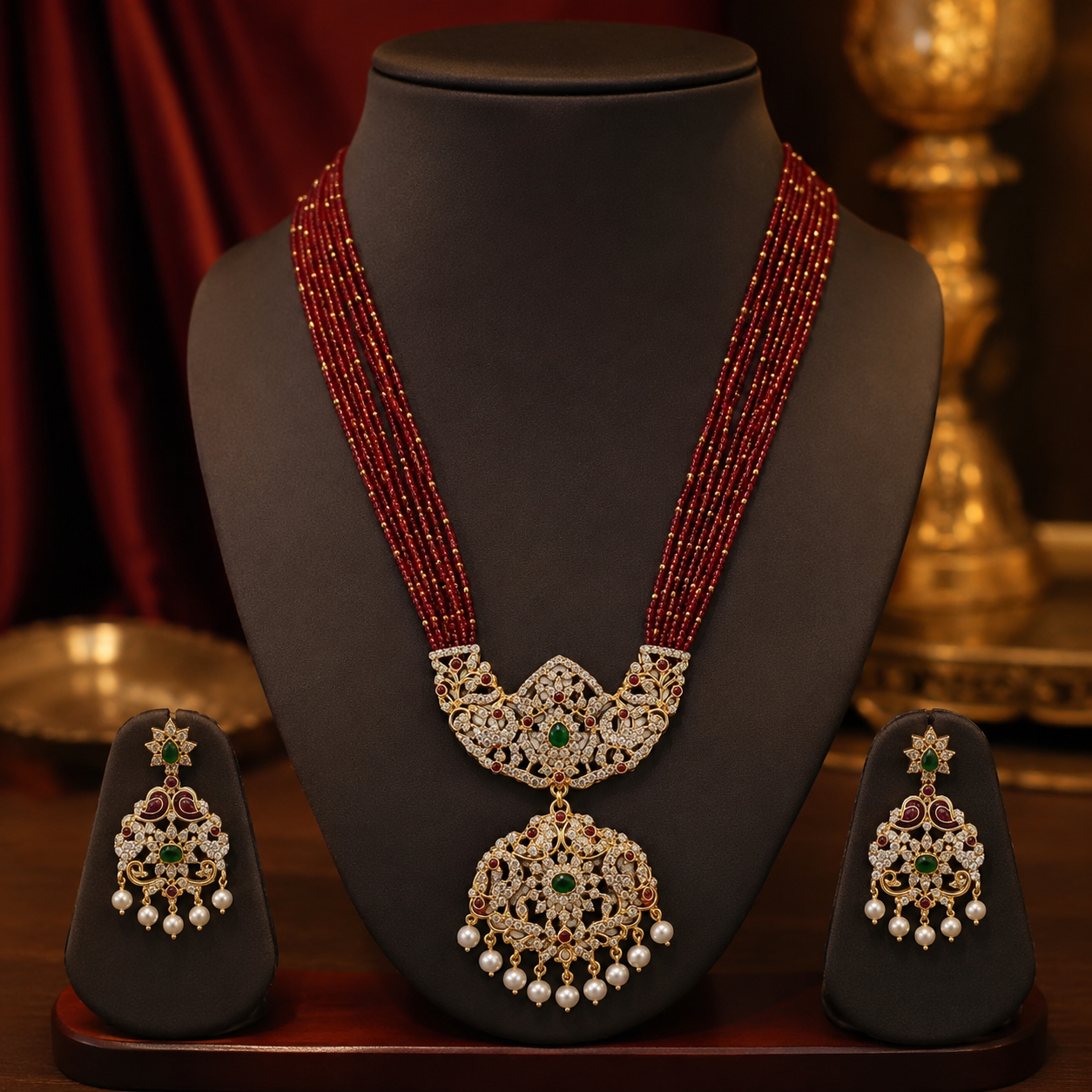 The Marcelline Ruby Court Mala by Jovera Joyce Jovera Joyce