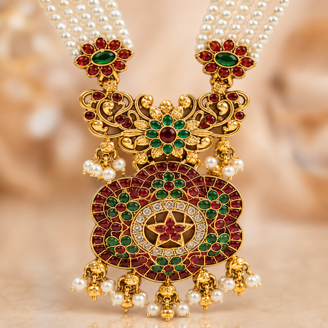 The Padmavati Temple Pearl Mala by Jovera Joyce Jovera Joyce