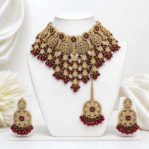 The Celestielle Gold-Plated Shadow Choker Parure by Jovera Joyce Jovera Joyce