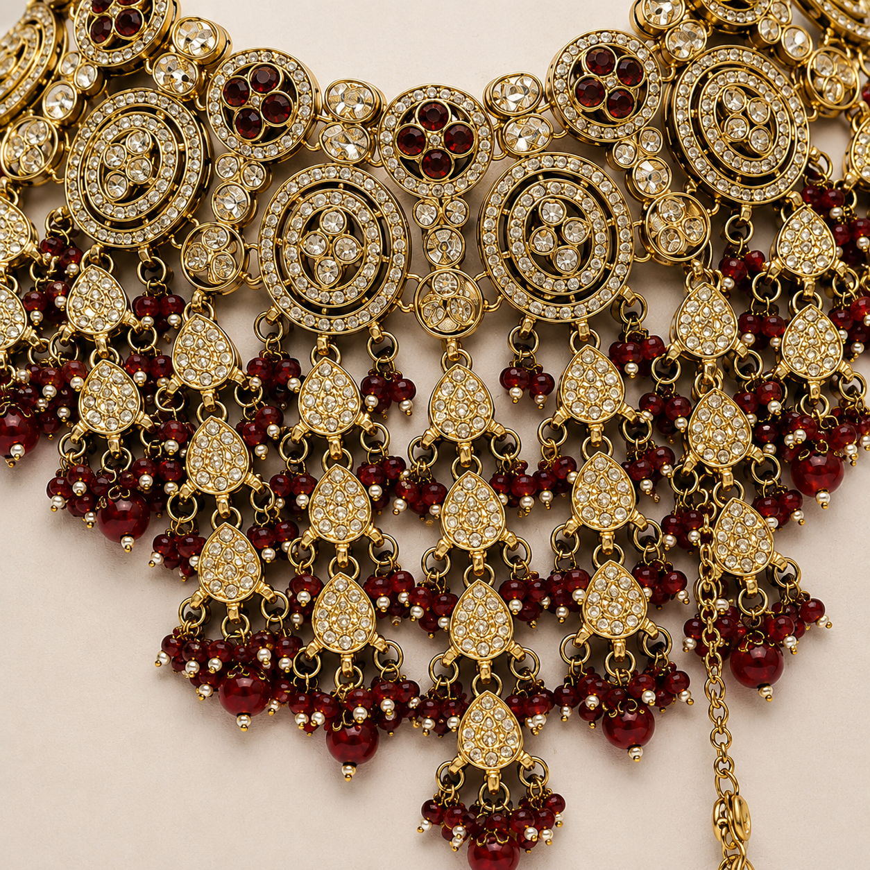 The Celestielle Gold-Plated Shadow Choker Parure by Jovera Joyce Jovera Joyce