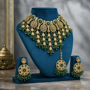The Celestielle Gold-Plated Shadow Choker Parure by Jovera Joyce Jovera Joyce