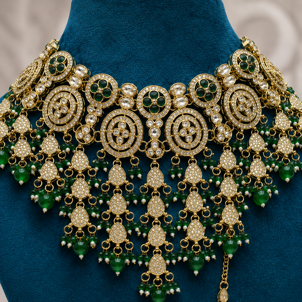 The Celestielle Gold-Plated Shadow Choker Parure by Jovera Joyce Jovera Joyce