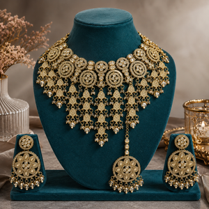 The Celestielle Gold-Plated Shadow Choker Parure by Jovera Joyce Jovera Joyce