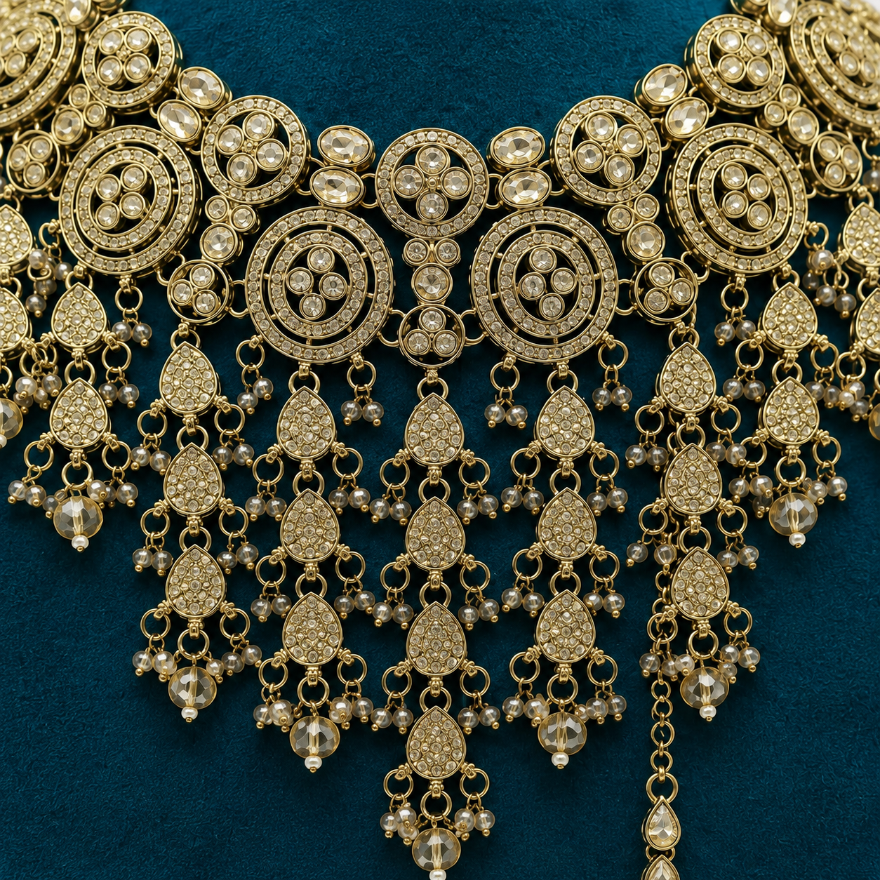 The Celestielle Gold-Plated Shadow Choker Parure by Jovera Joyce Jovera Joyce