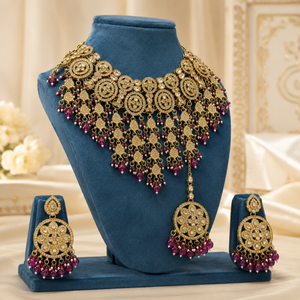 The Celestielle Gold-Plated Shadow Choker Parure by Jovera Joyce Jovera Joyce
