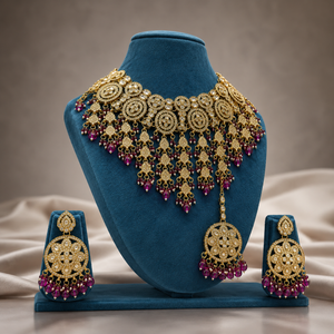 The Celestielle Gold-Plated Shadow Choker Parure by Jovera Joyce Jovera Joyce
