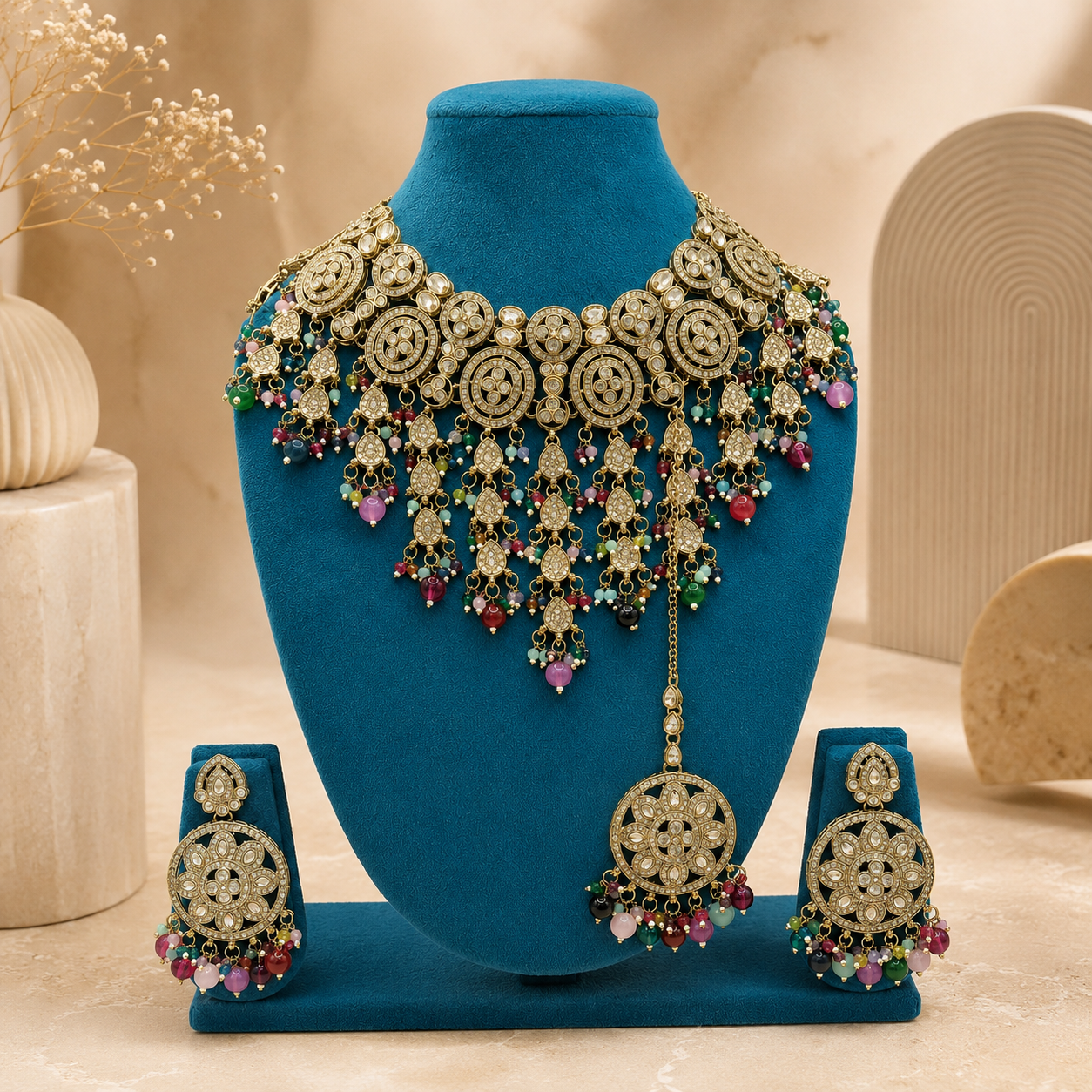 The Celestielle Gold-Plated Shadow Choker Parure by Jovera Joyce Jovera Joyce