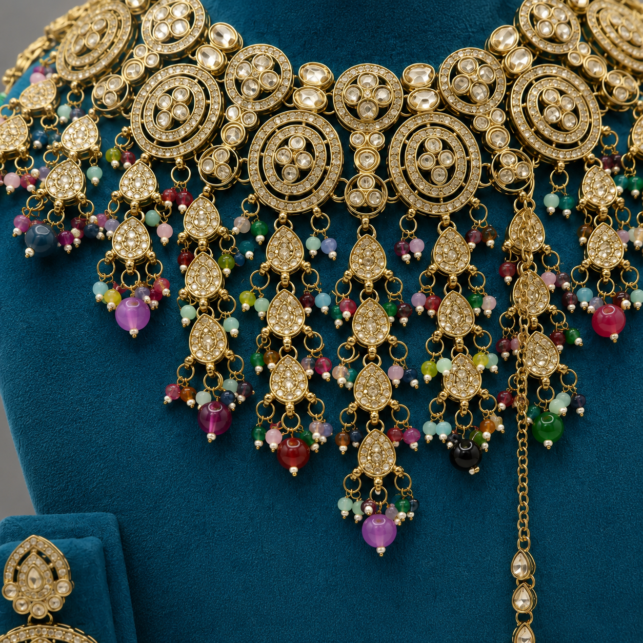 The Celestielle Gold-Plated Shadow Choker Parure by Jovera Joyce Jovera Joyce