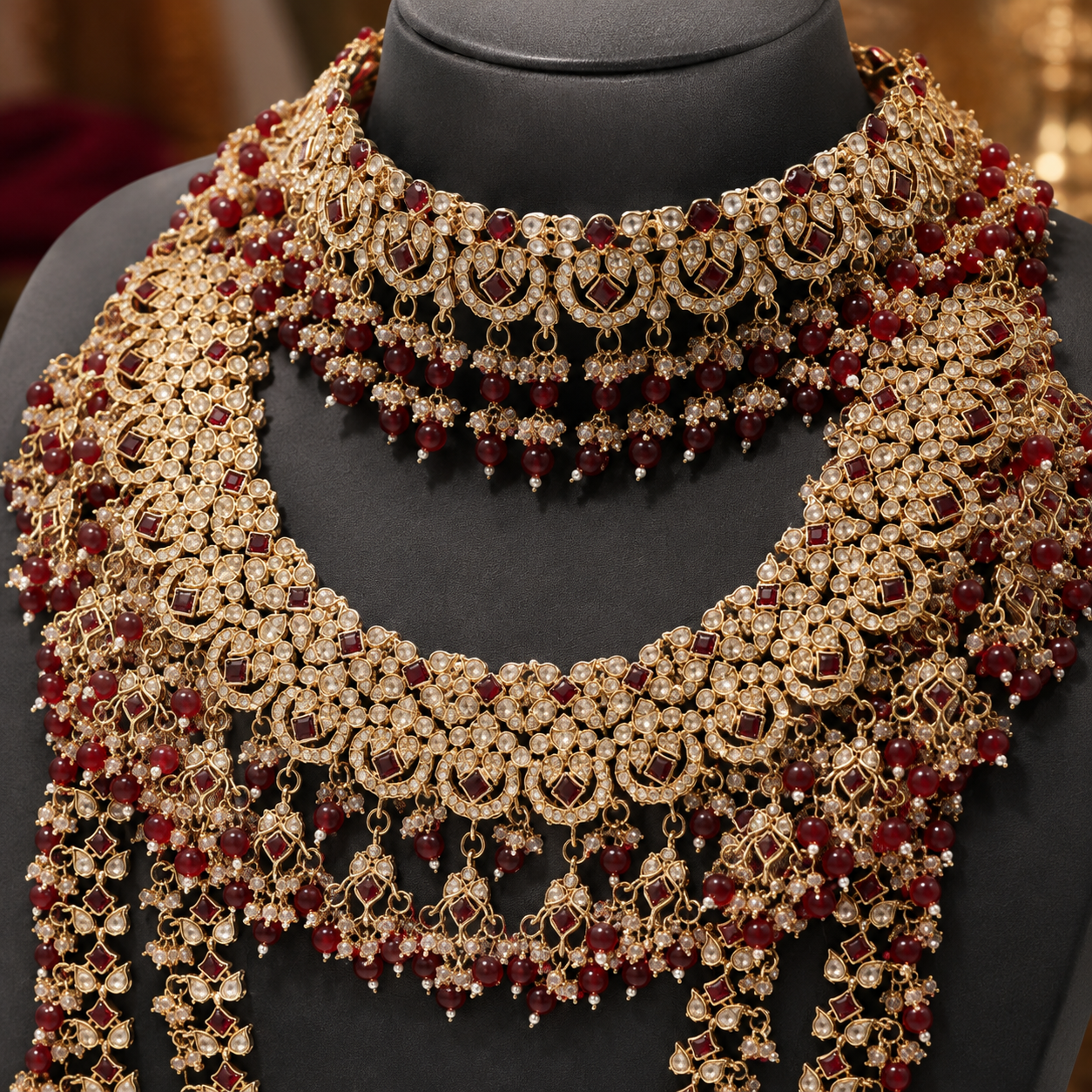 The Zareen Étoile Gold-Plated Bridal Parure by Jovera Joyce Jovera Joyce