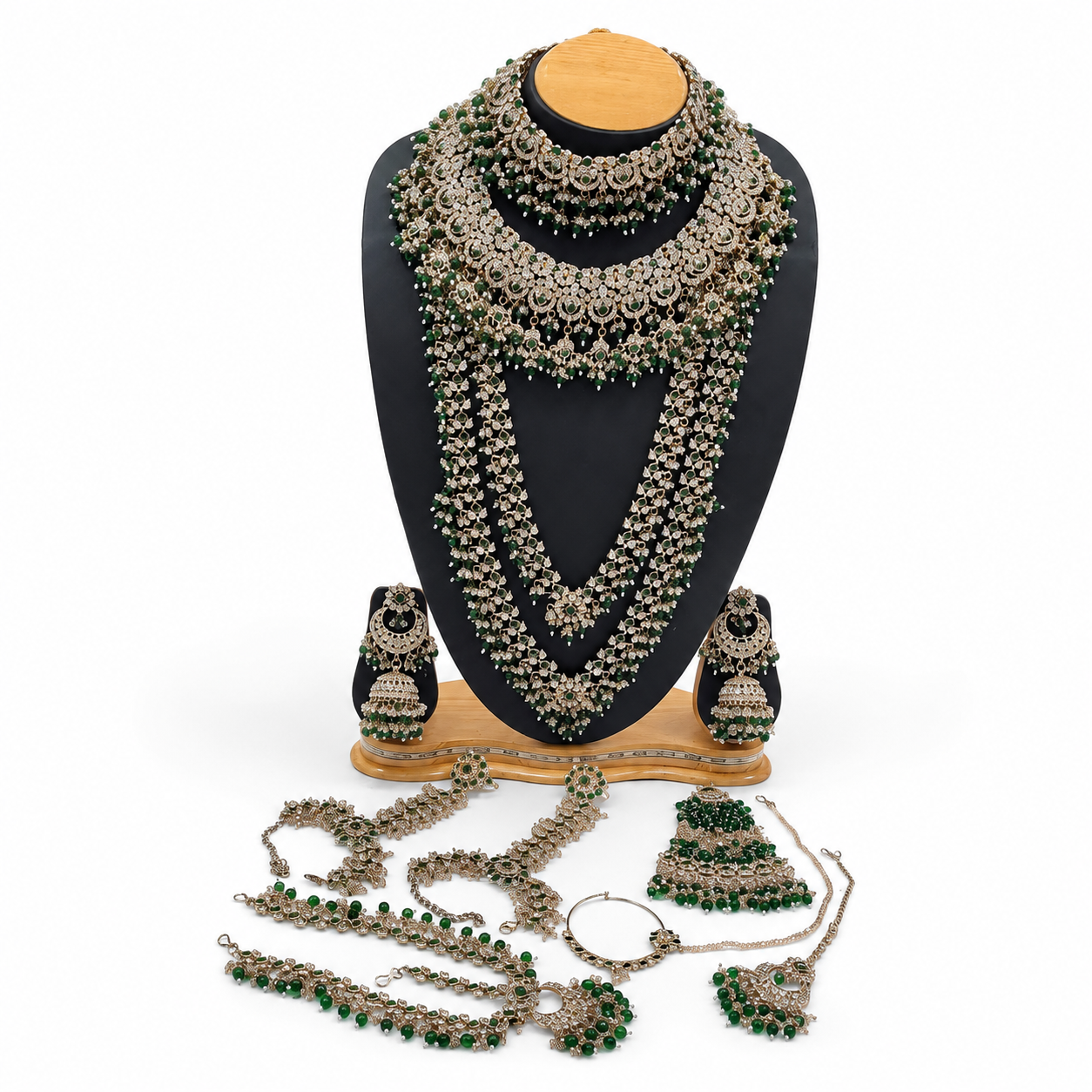 The Zareen Étoile Gold-Plated Bridal Parure by Jovera Joyce Jovera Joyce