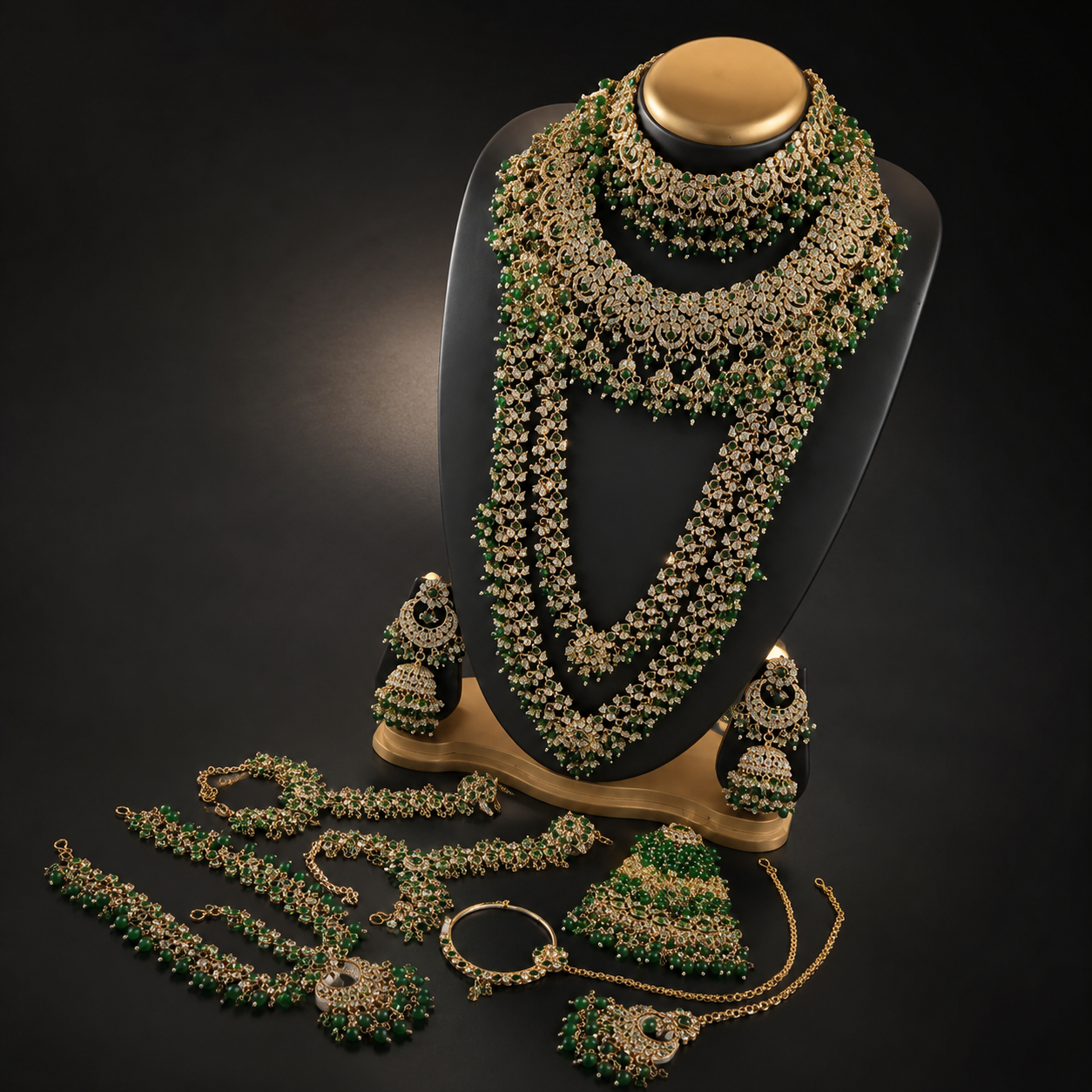 The Zareen Étoile Gold-Plated Bridal Parure by Jovera Joyce Jovera Joyce