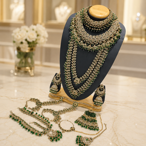 The Zareen Étoile Gold-Plated Bridal Parure by Jovera Joyce Jovera Joyce