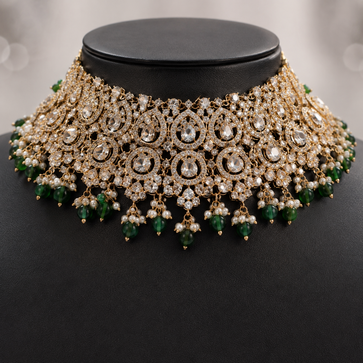 The Zareen Étoile Gold-Plated Bridal Parure by Jovera Joyce Jovera Joyce