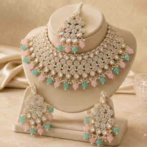 The Roselle Verdina Gold-Plated Bridal Parure by Jovera Joyce Jovera Joyce