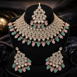 The Roselle Verdina Gold-Plated Bridal Parure by Jovera Joyce Jovera Joyce