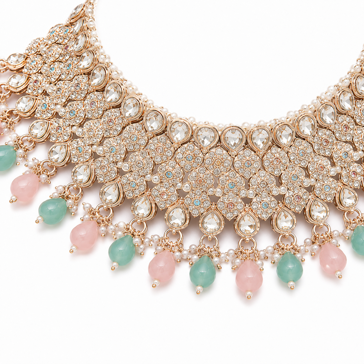 The Roselle Verdina Gold-Plated Bridal Parure by Jovera Joyce Jovera Joyce