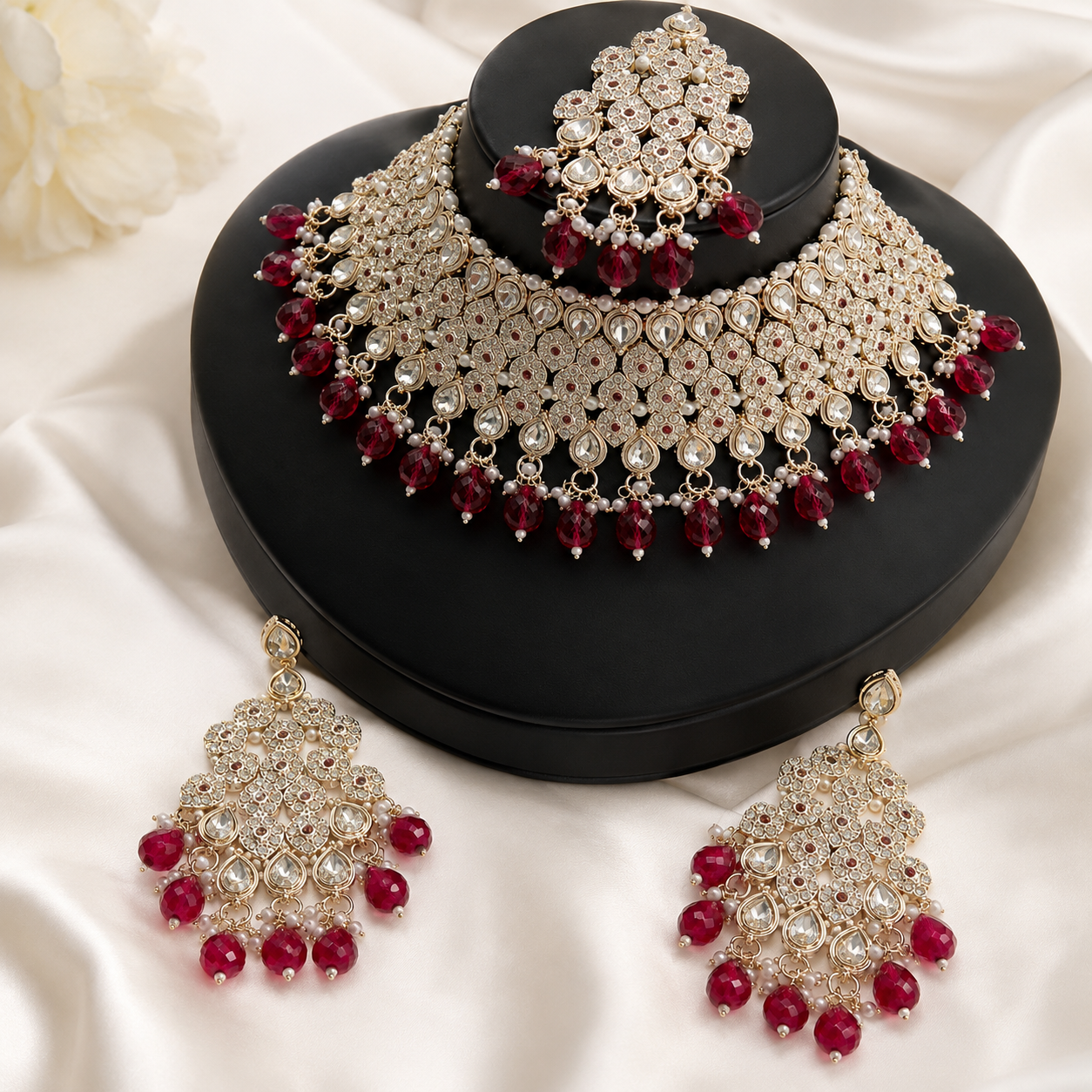 The Rubelle Éclat Gold-Plated Bridal Parure by Jovera Joyce Jovera Joyce