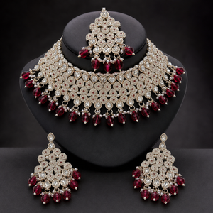 The Rubelle Éclat Gold-Plated Bridal Parure by Jovera Joyce Jovera Joyce