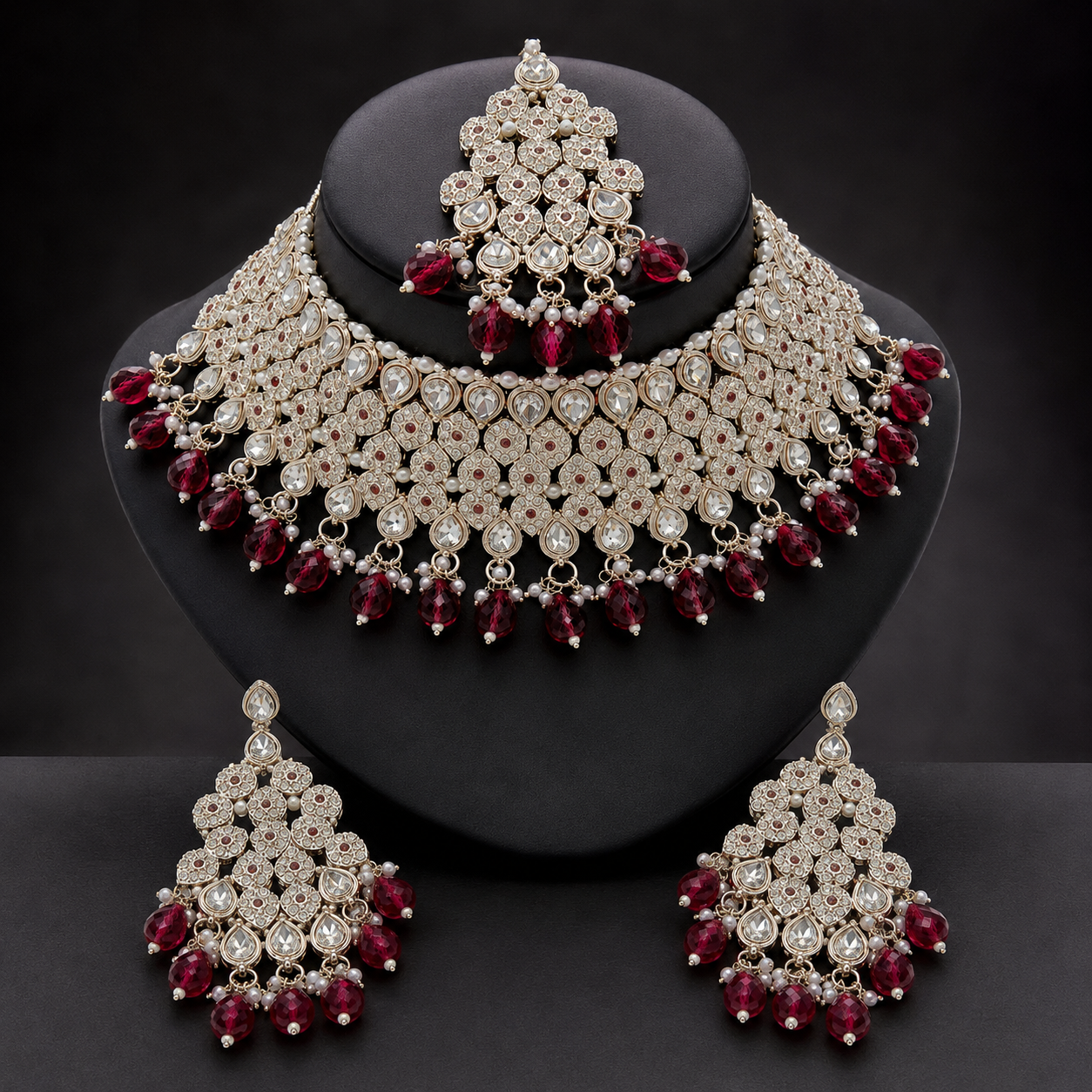 The Rubelle Éclat Gold-Plated Bridal Parure by Jovera Joyce Jovera Joyce
