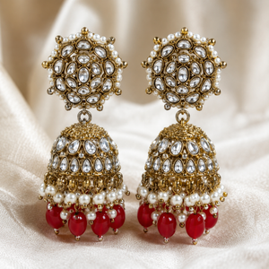 The Élodie Rouge Gold-Plated Bridal Parure Jovera Joyce