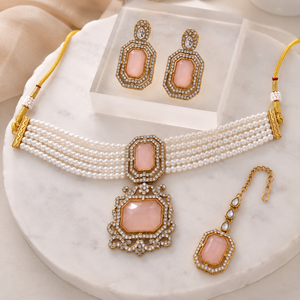 The Octavienne Gold-Plated Pearl Parure by Jovera Joyce Jovera Joyce
