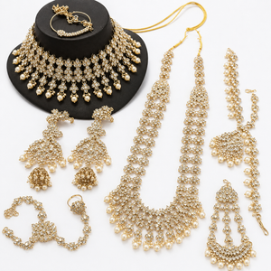 The Éclat Royale Gold-Plated Bridal Parure by Jovera Joyce Jovera Joyce