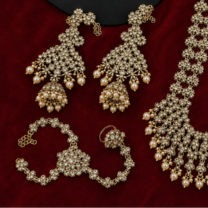 The Éclat Royale Gold-Plated Bridal Parure by Jovera Joyce Jovera Joyce