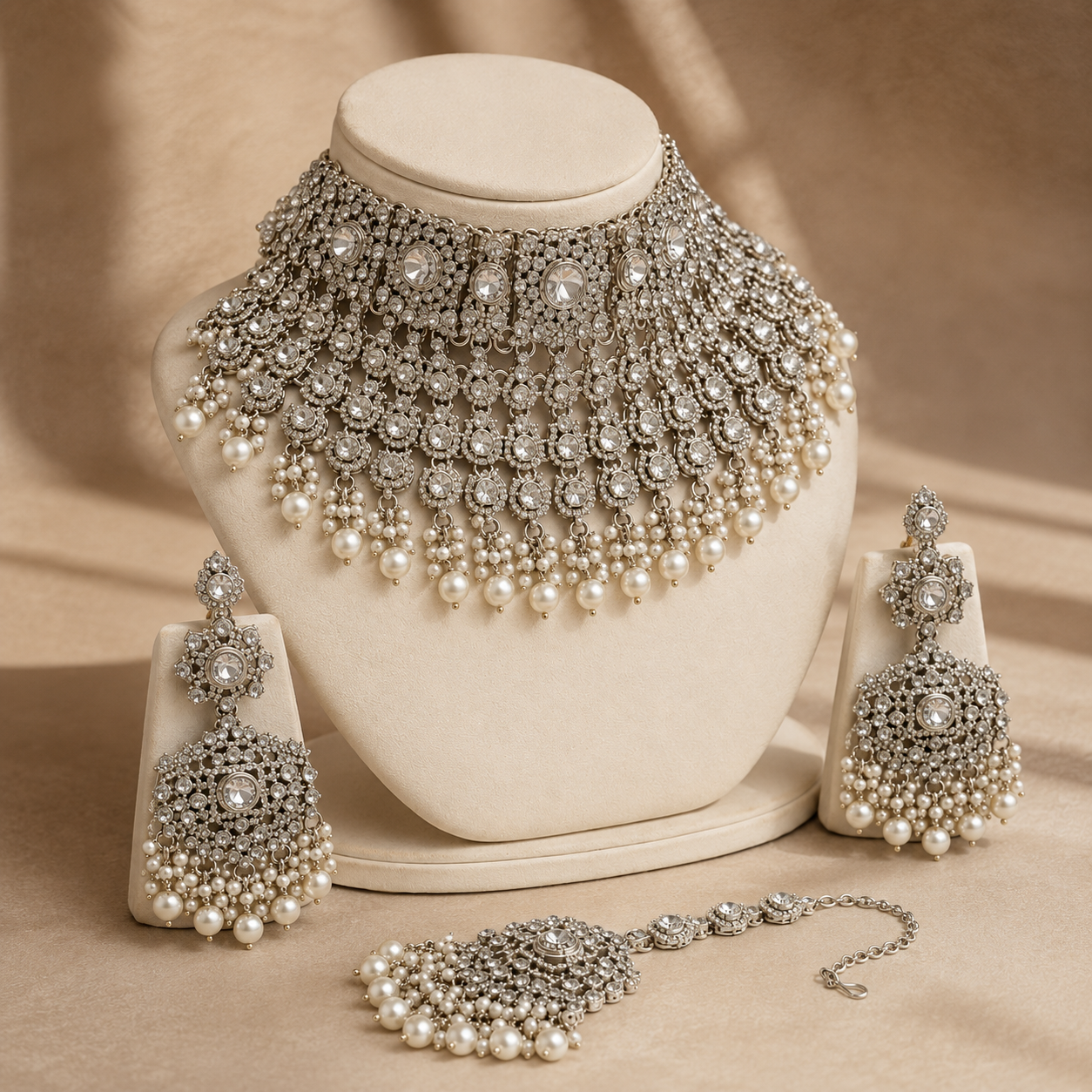 The Célestine Lumière Gold-Plated Choker Parure by Jovera Joyce Jovera Joyce
