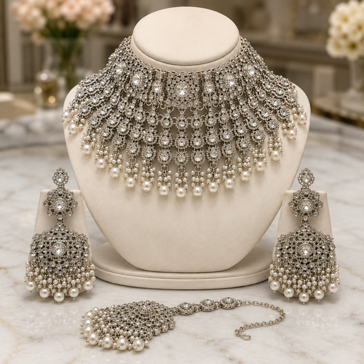 The Célestine Lumière Gold-Plated Choker Parure by Jovera Joyce Jovera Joyce