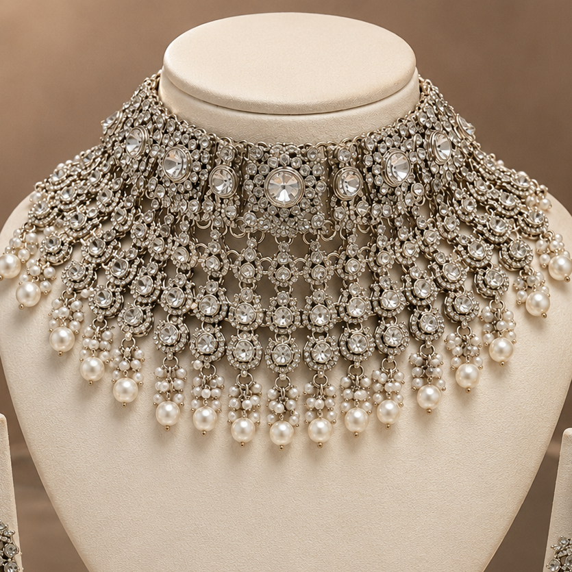 The Célestine Lumière Gold-Plated Choker Parure by Jovera Joyce Jovera Joyce