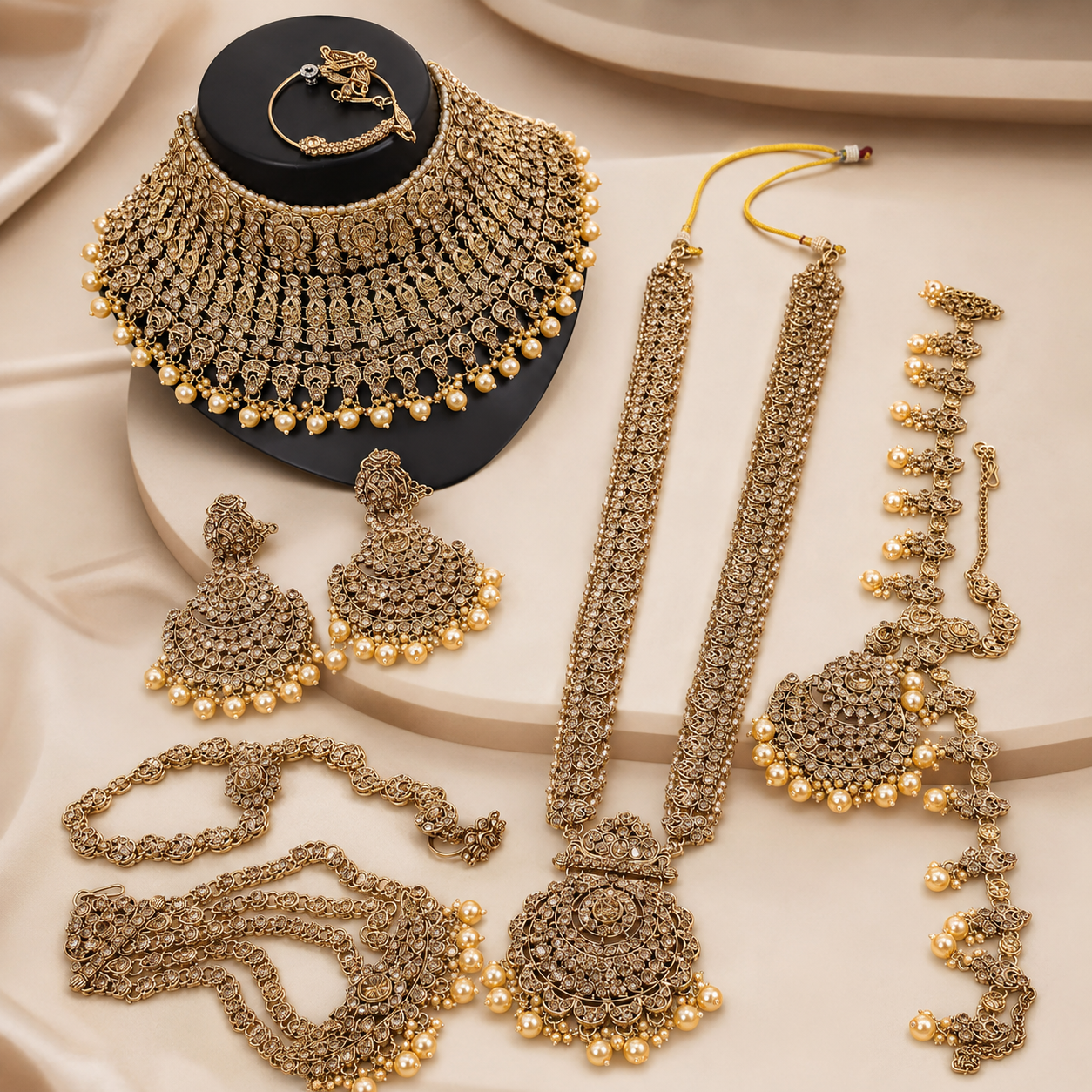Jovera Joyce Étoile Royale Gold-Plated Zircon Bridal Parure Jovera Joyce
